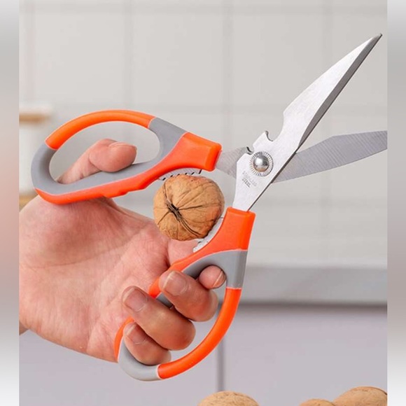 2 pc Multifunctional Scissors, Ultra Sharp Stainless Steel Kitchen Scissors NEW - Picture 3 of 6